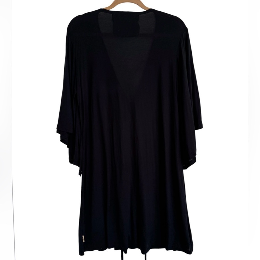 UGG Australia Black Tunic Beach Coverup Flowy Swim Resort Wear Vacation O/S - Picture 6 of 8